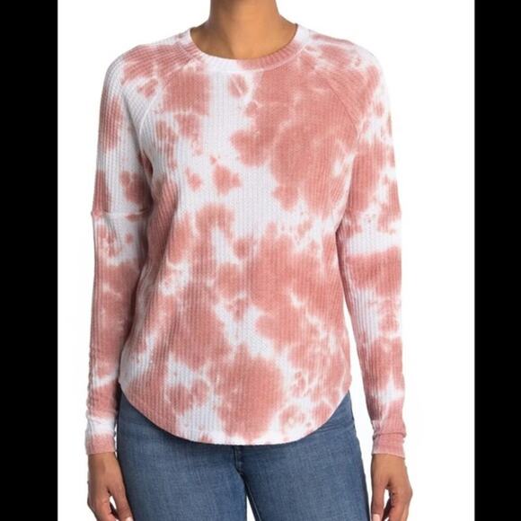 NWOT Sweet Romeo Tie-Dye Thermal Top size small - Picture 1 of 5